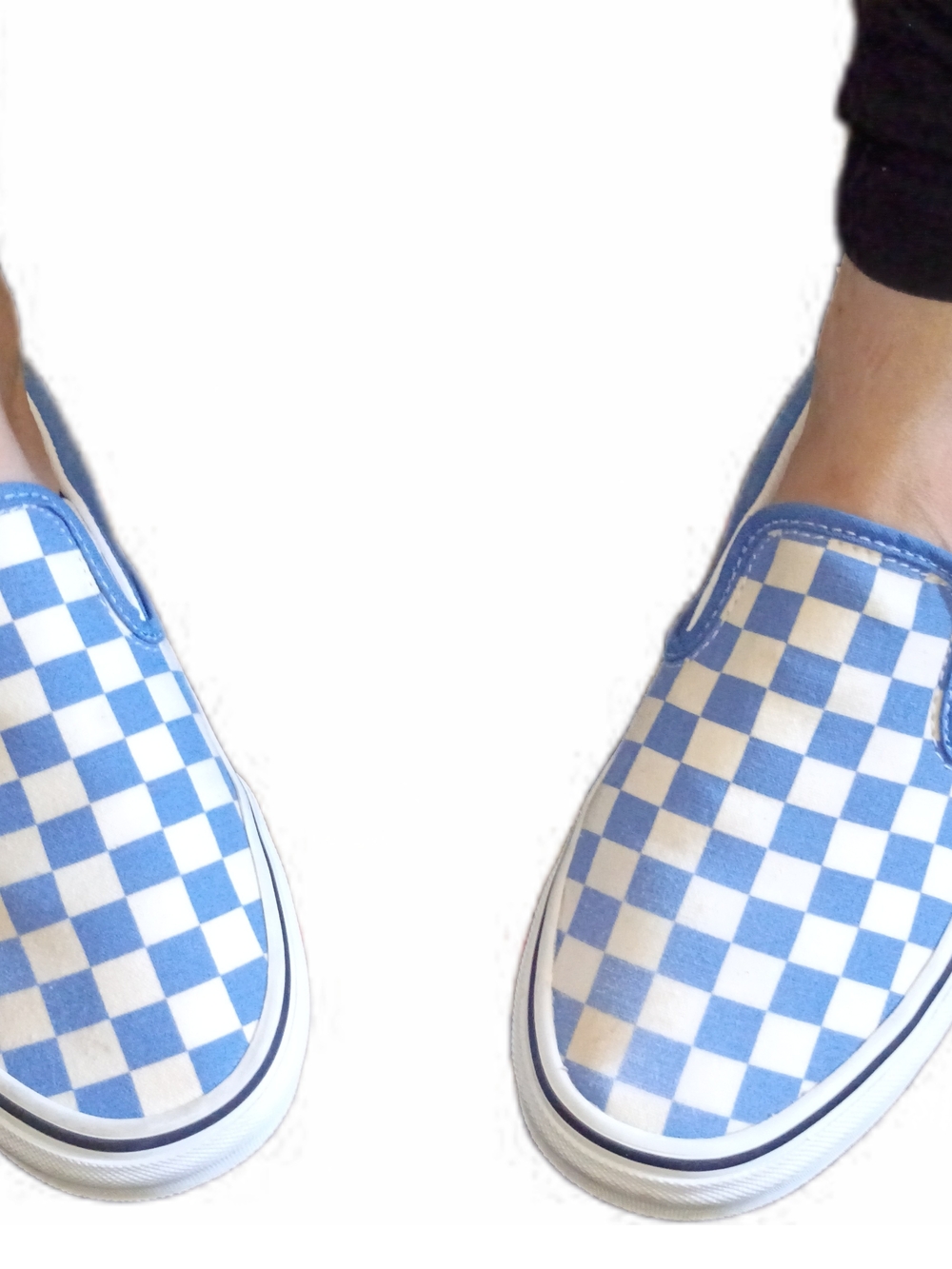 🌊 OG Vans Blue Checkerboard Slip-Ons | Women’s 8 - Picture 5 of 7